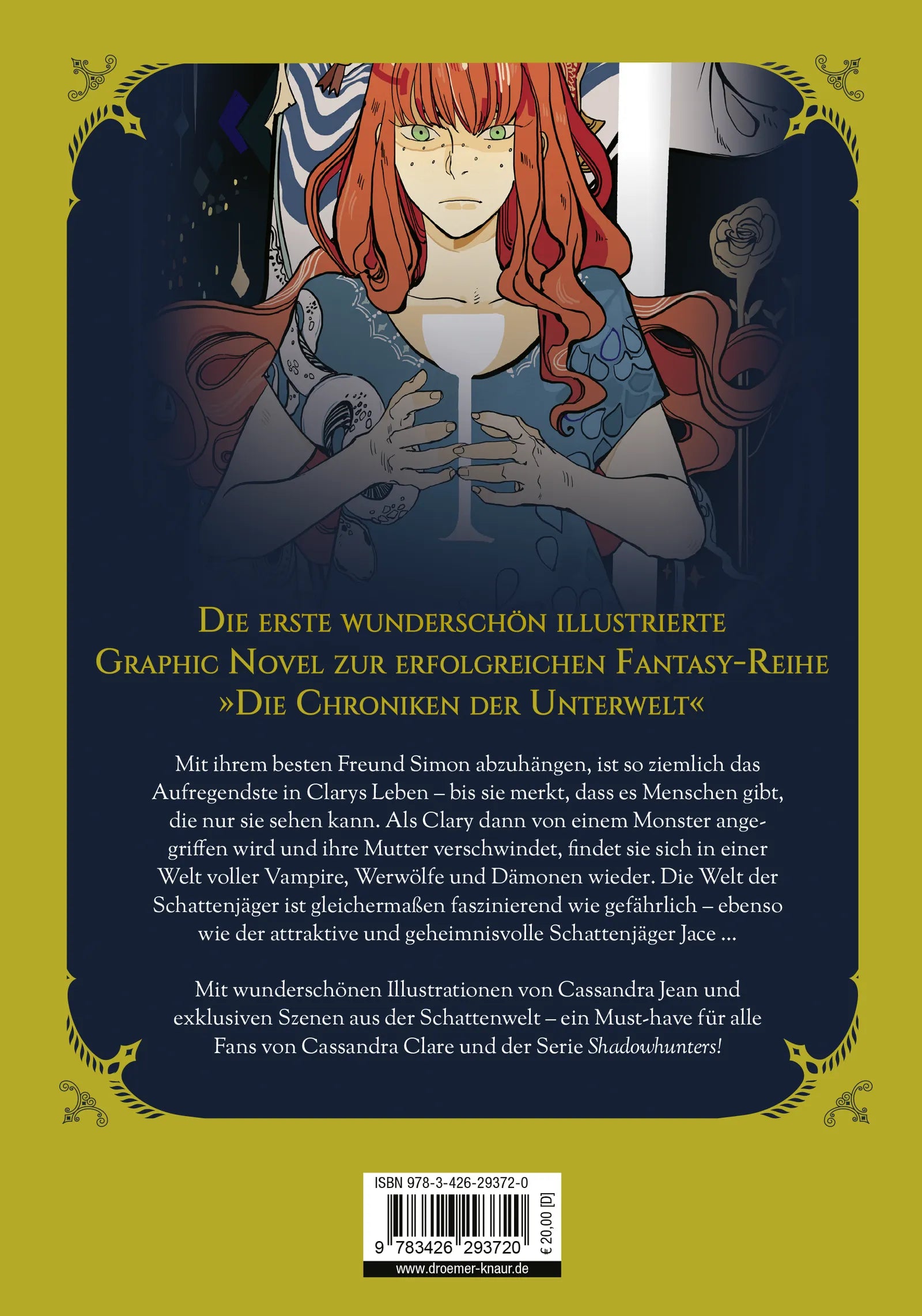Buchrückseite von 'Die Chroniken der Unterwelt. City of Bones' mit Klappentext - Gebundene Ausgabe