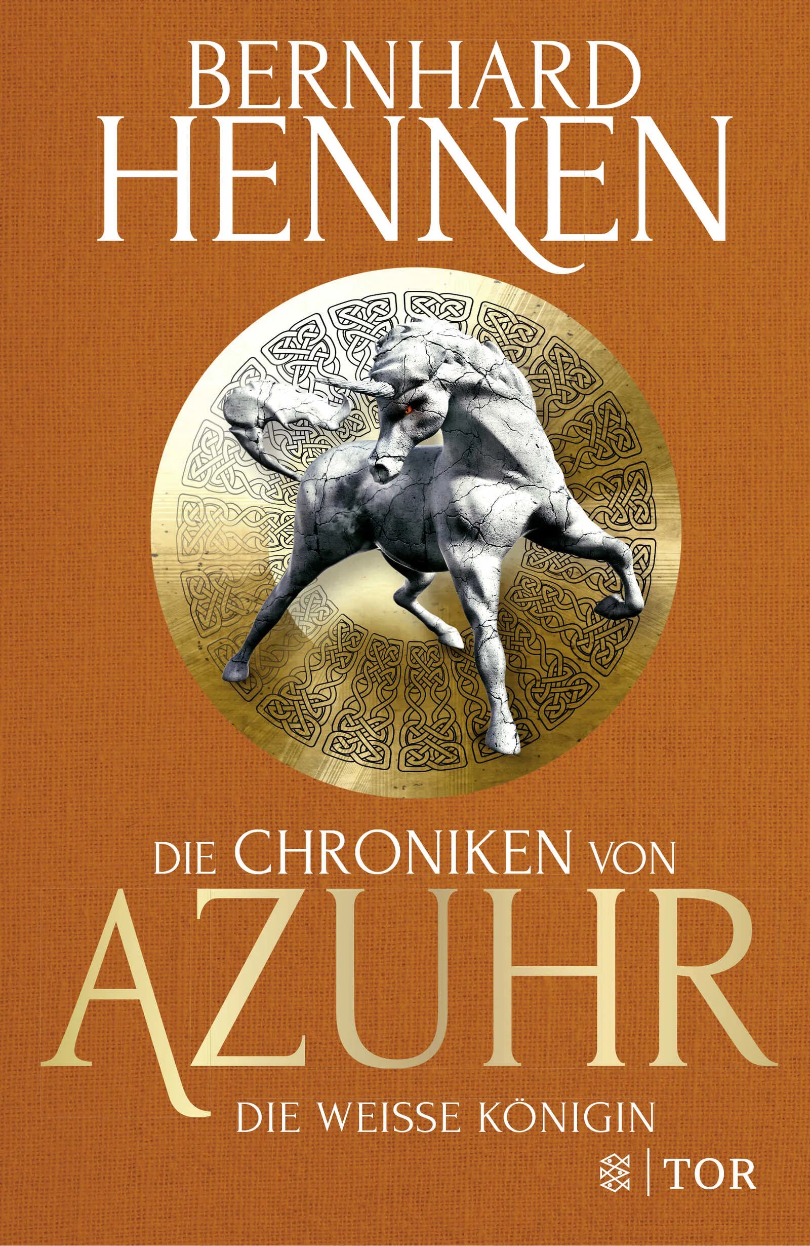 Buchcover von 'Die Chroniken von Azuhr - Die Weiße Königin' - Gebundene Ausgabe von Bernhard Hennen