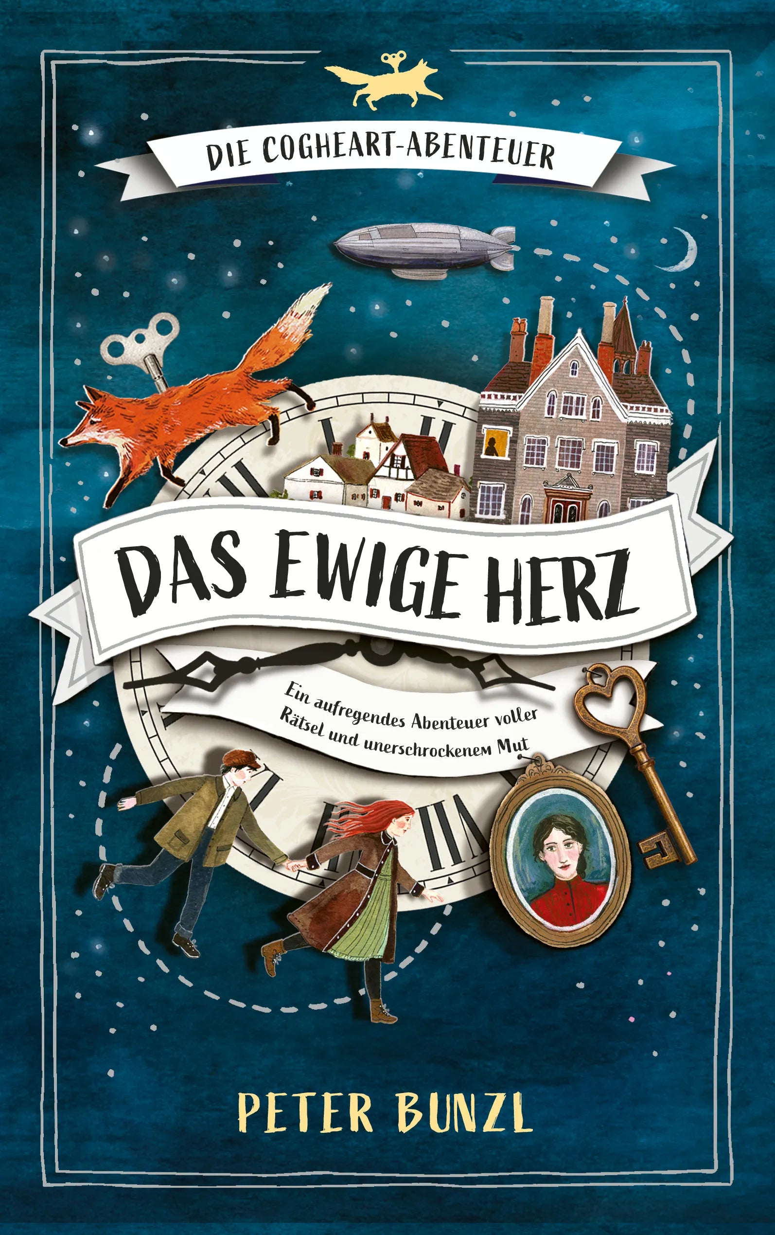 Buchcover von 'Die Cogheart-Abenteuer: Das ewige Herz' - Gebundene Ausgabe von Peter Bunzl