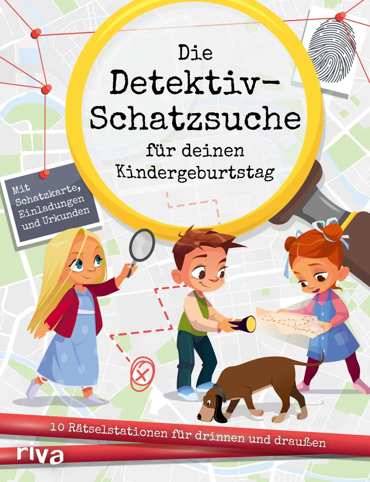 Buchcover von 'Die Detektiv-Schatzsuche für deinen Kindergeburtstag' - Taschenbuch von Catharina Aydemir
