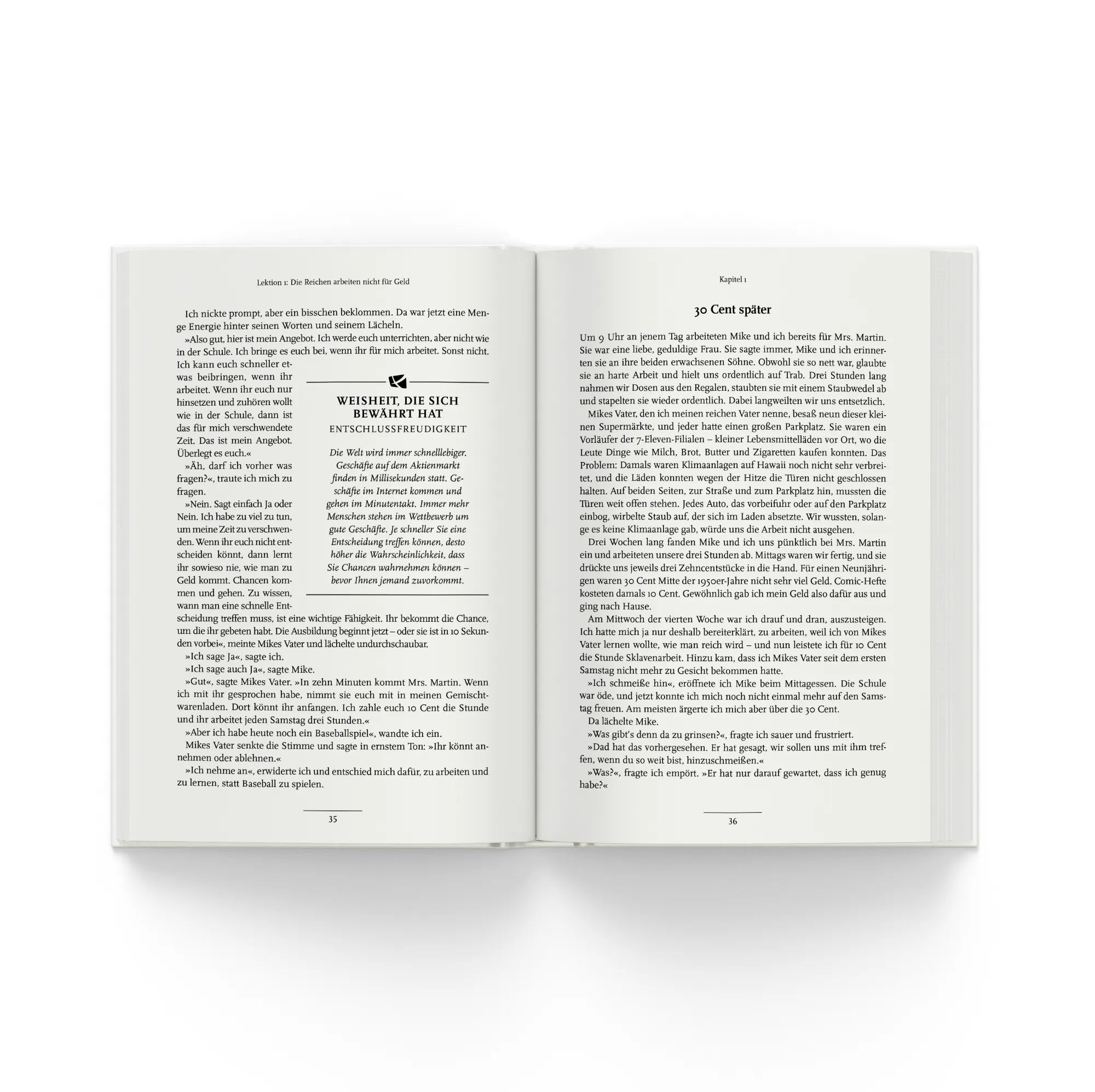 Detailansicht: Die deutsche Ausgabe von Rich Dad Poor Dad for Teens (Taschenbuch)