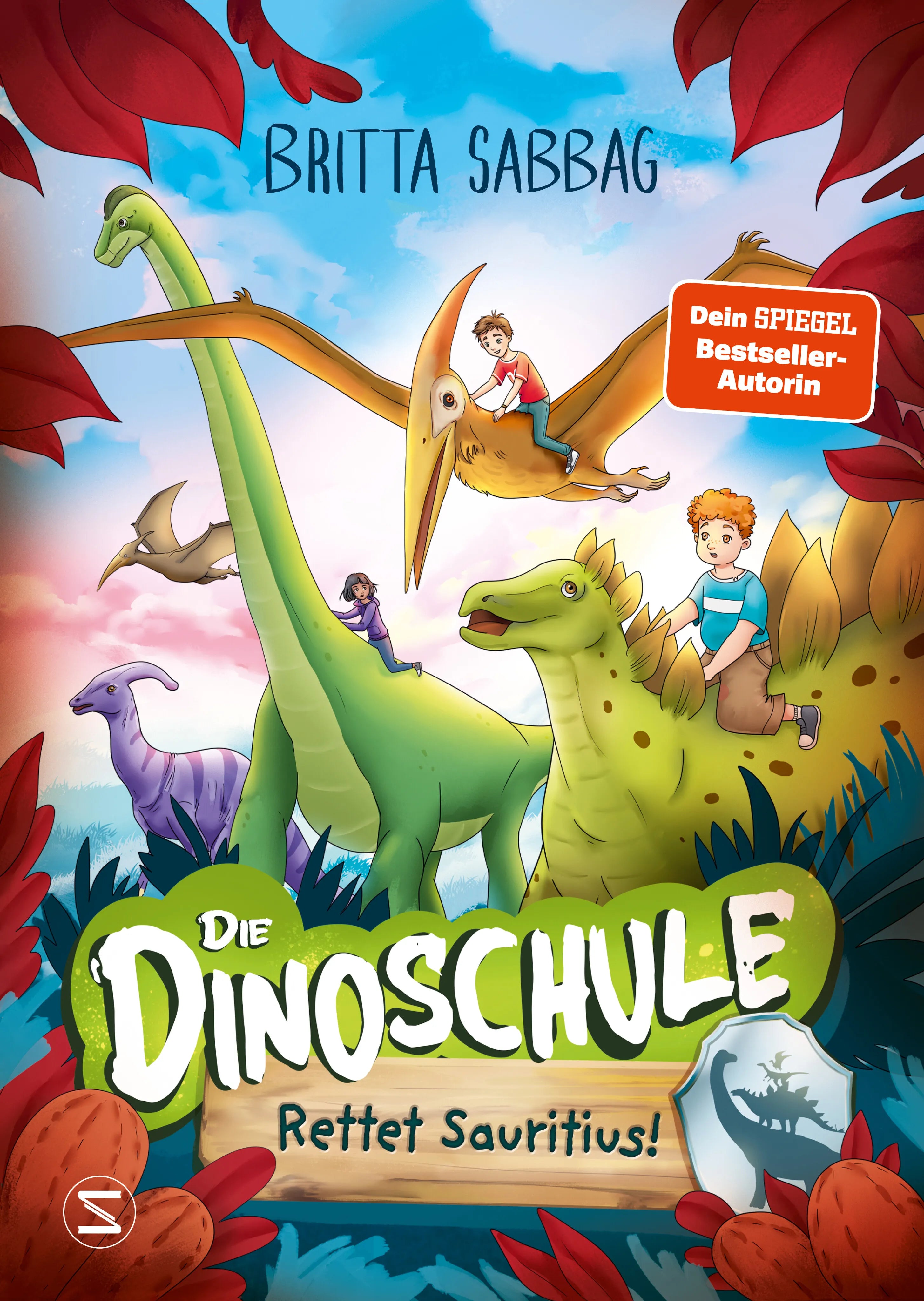 Buchcover von 'Die Dinoschule – Rettet Sauritius!' - Gebundene Ausgabe von Britta Sabbag