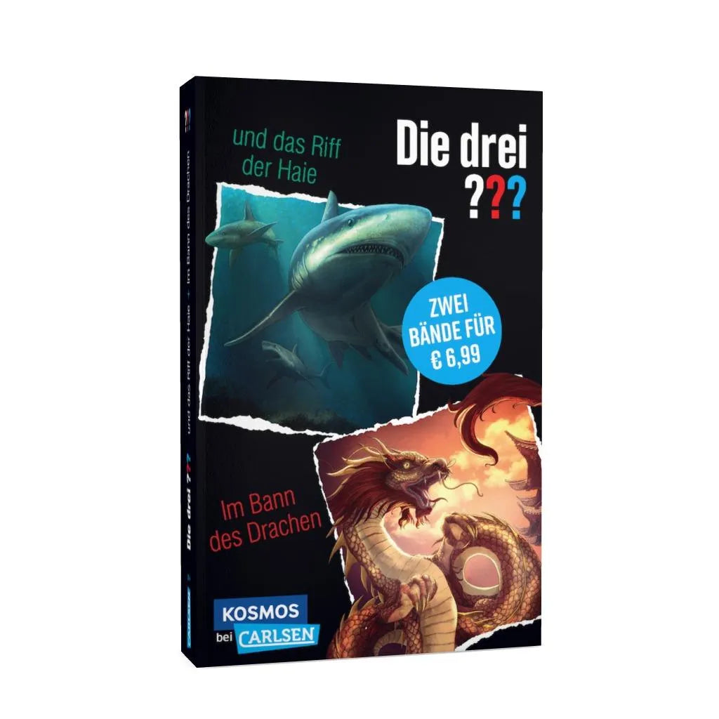 William Arden - Die drei ???: 2-in1-Band mit Die drei ??? und das Riff der Haie / Im Bann des Drachen