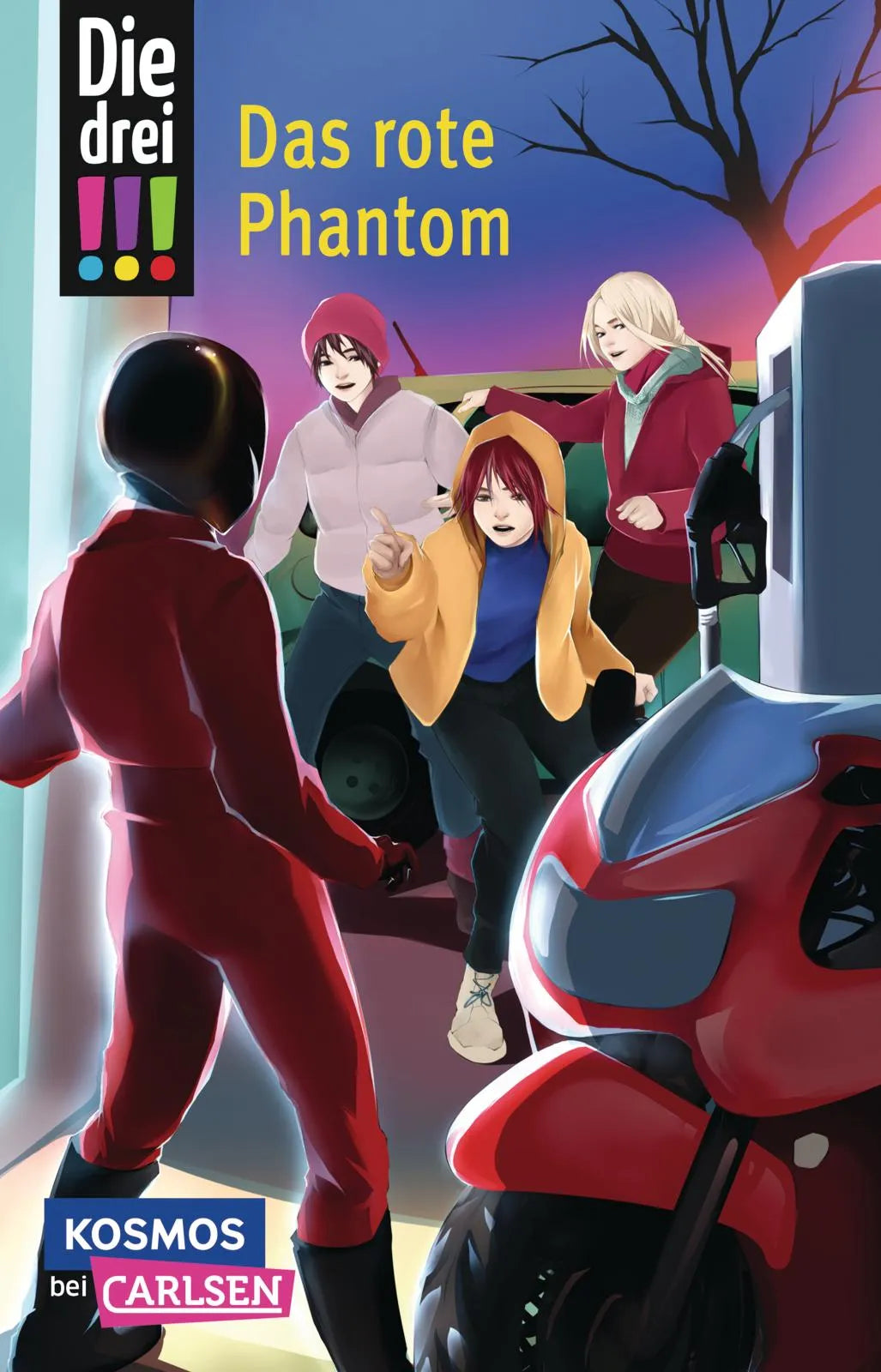 Buchcover von 'Die drei !!! 52: Das rote Phantom' - Taschenbuch von Maja von Vogel