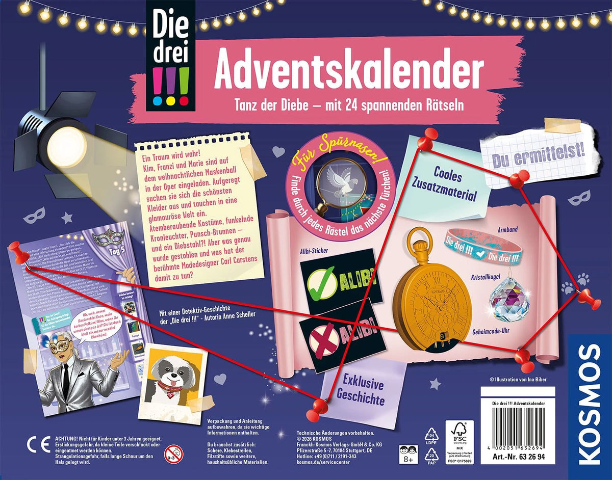 Die drei !!!- Adventskalender 2026 – Ansicht
