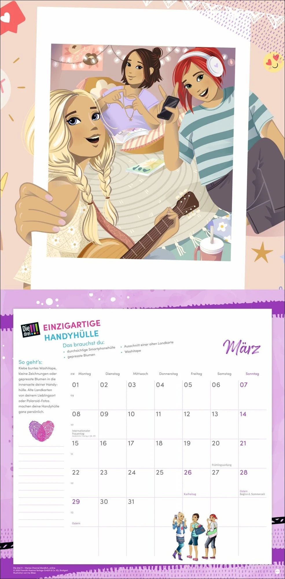 Die drei !!! Broschurkalender 2027 – Ansicht