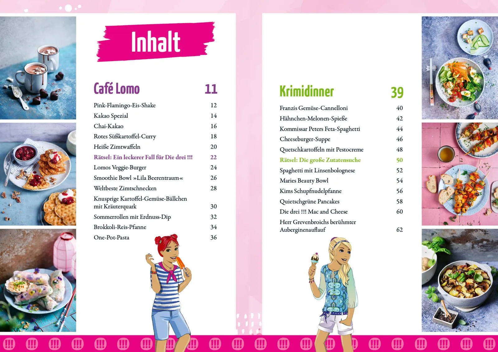 Innenansicht von 'Die drei !!! – Das Koch- und Backbuch' - Gebundene Ausgabe
