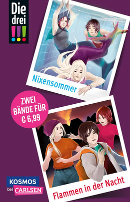 Buchcover von 'Die drei !!!: Doppelband – Enthält die Bände: Nixensommer / Flammen in der Nacht' - Taschenbuch von Mira Sol