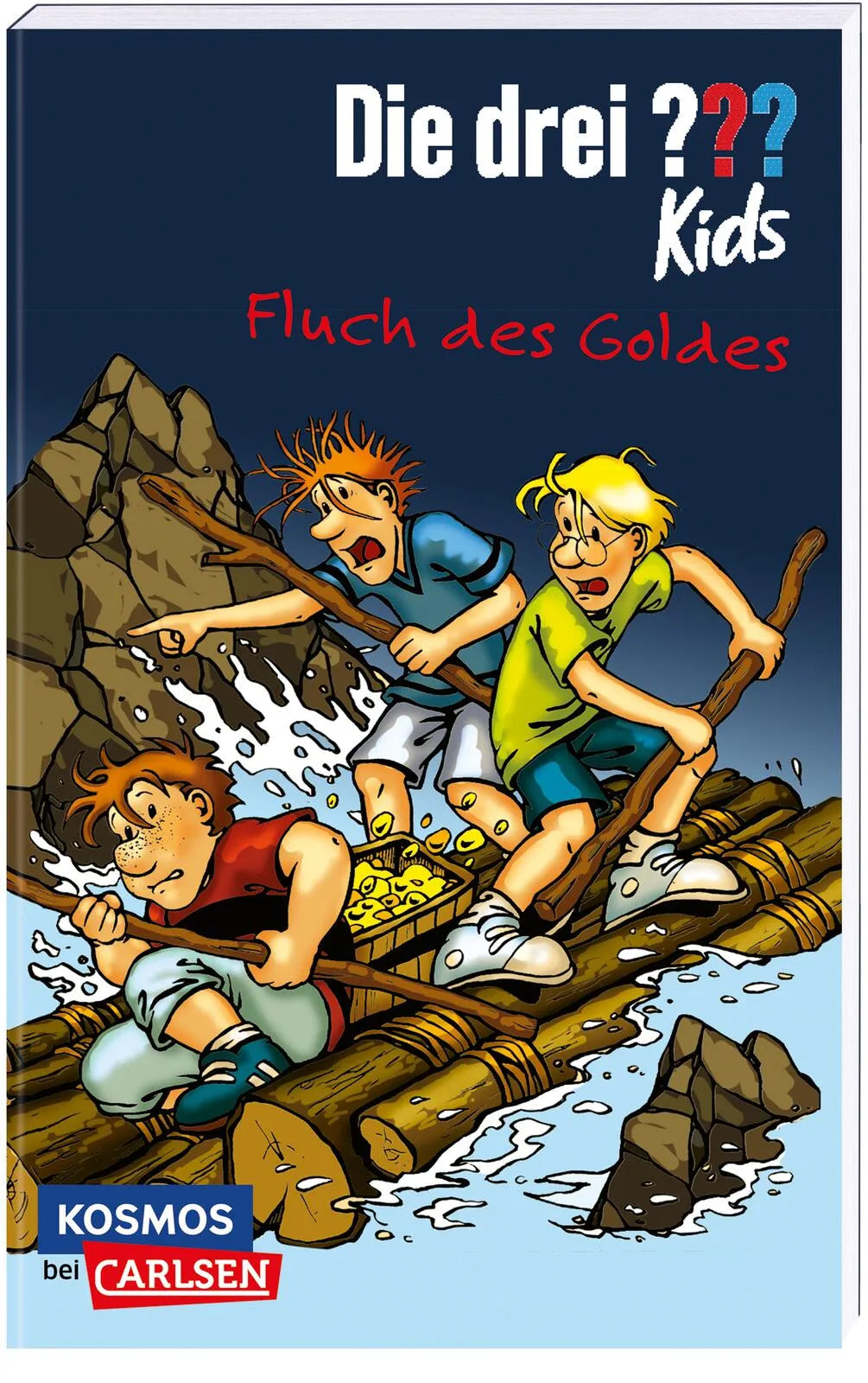 Buchcover von 'Die drei ??? Kids 11: Fluch des Goldes' - Taschenbuch von Ulf Blanck
