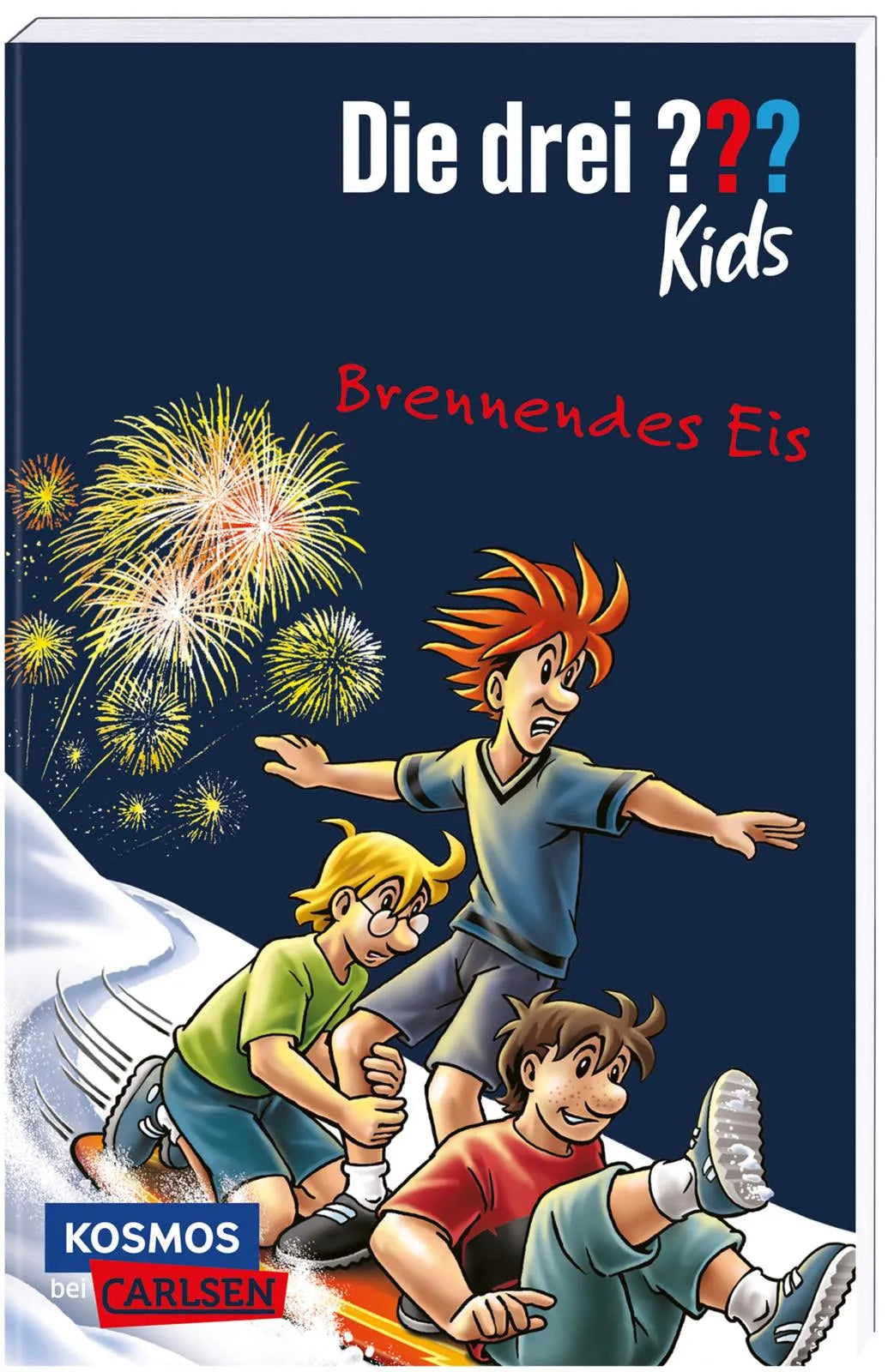 Buchcover von 'Die drei ??? Kids 40: Brennendes Eis' - Taschenbuch von Ulf Blanck