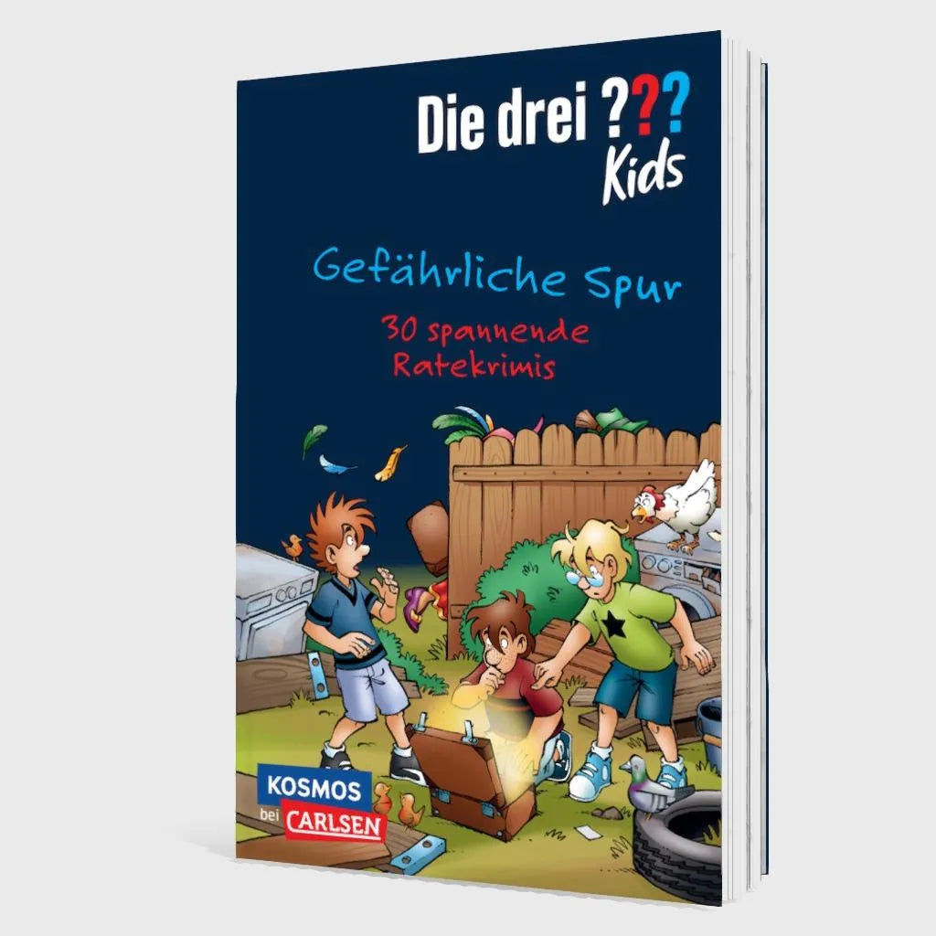 Produktansicht: Die drei ??? Kids: Gefährliche Spur. 30 spannende Ratekrimis! (Taschenbuch)
