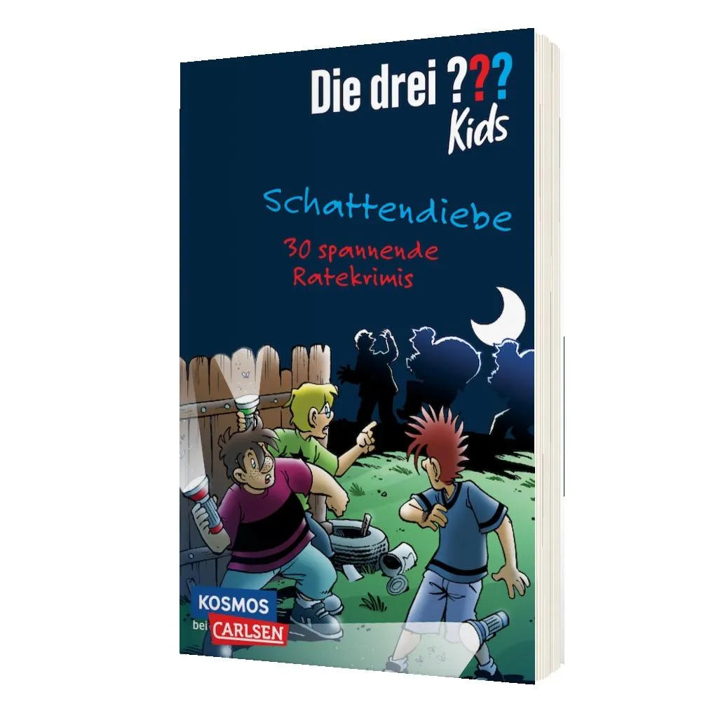 Produktansicht: Die drei ??? Kids: Schattendiebe. 30 spannende Ratekrimis! (Taschenbuch)