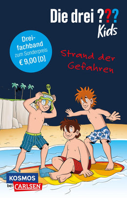 Buchcover von 'Die drei ??? Kids: Strand der Gefahren. Dreifachband.' - Taschenbuch von Ulf Blanck