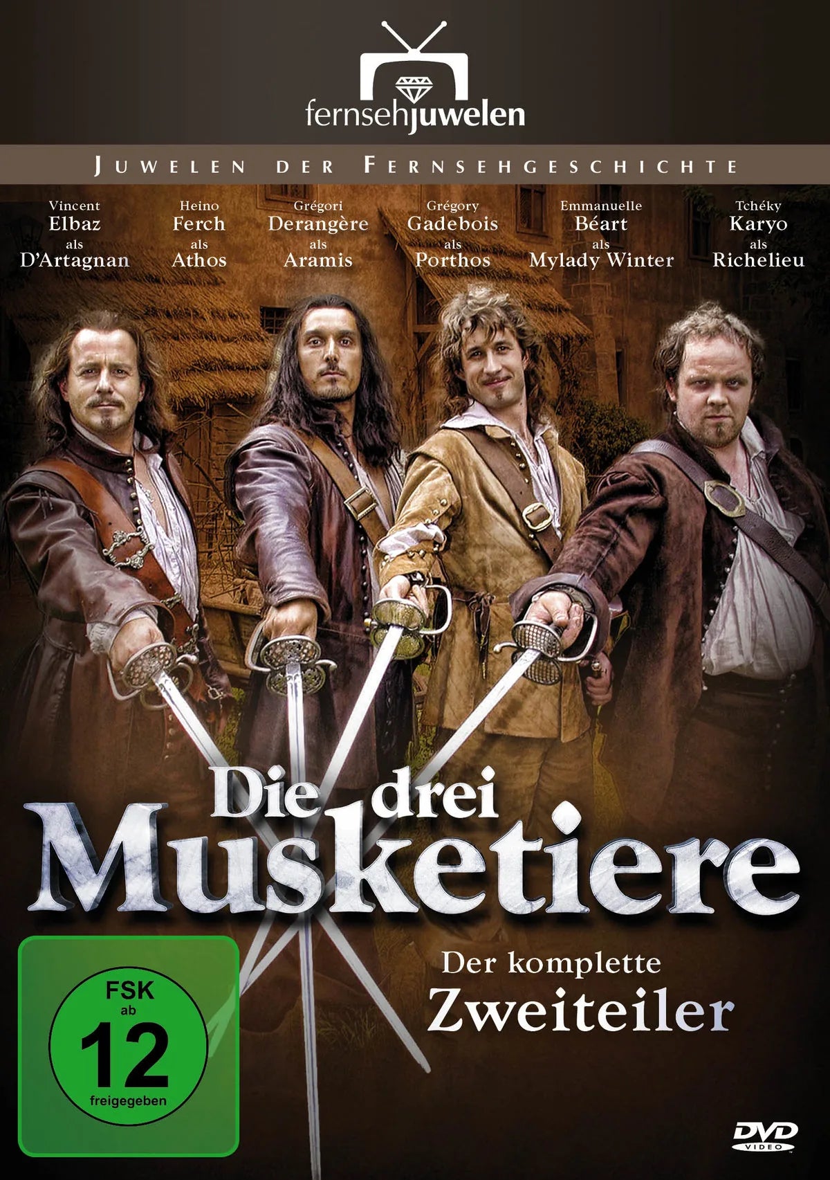 Die drei Musketiere - Der komplette Zweiteiler - DVD