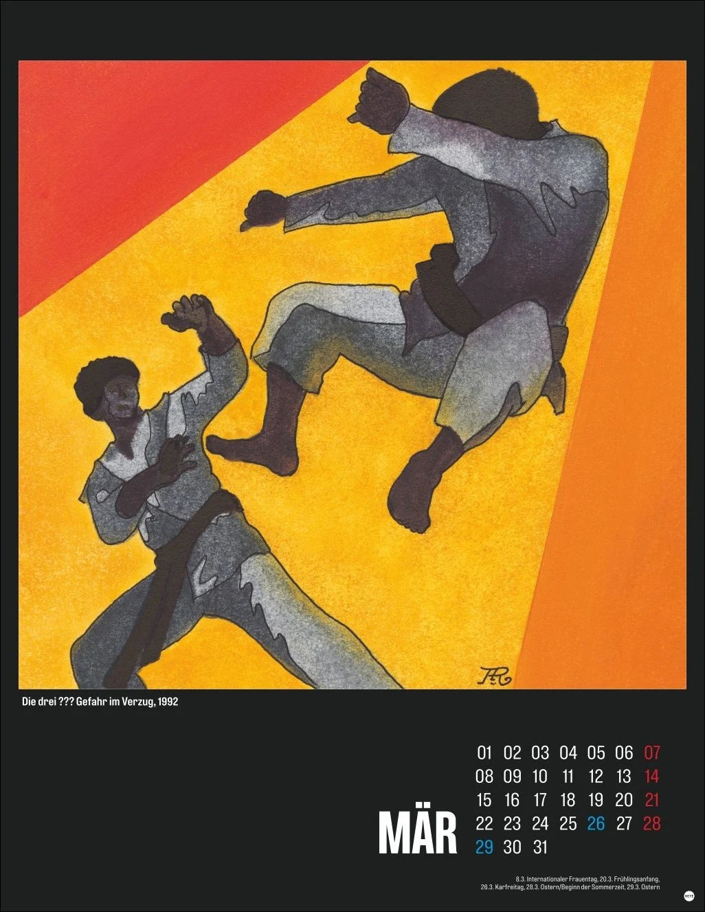 Die drei ??? Posterkalender 2027 – Ansicht