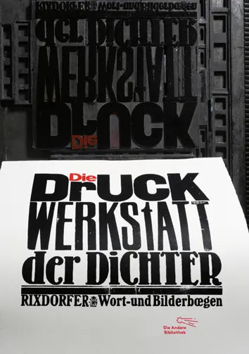 Buchcover von 'Die Druckwerkstatt der Dichter' - Gebundene Ausgabe von Uwe Bremer
