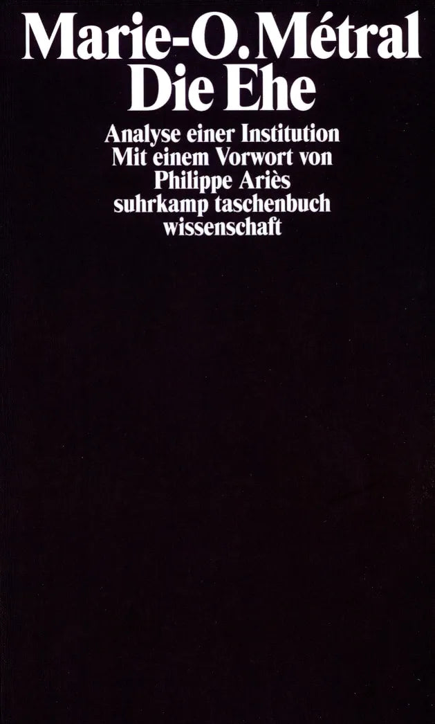 Buchcover von 'Die Ehe' - Taschenbuch von Marie-Odile Métral