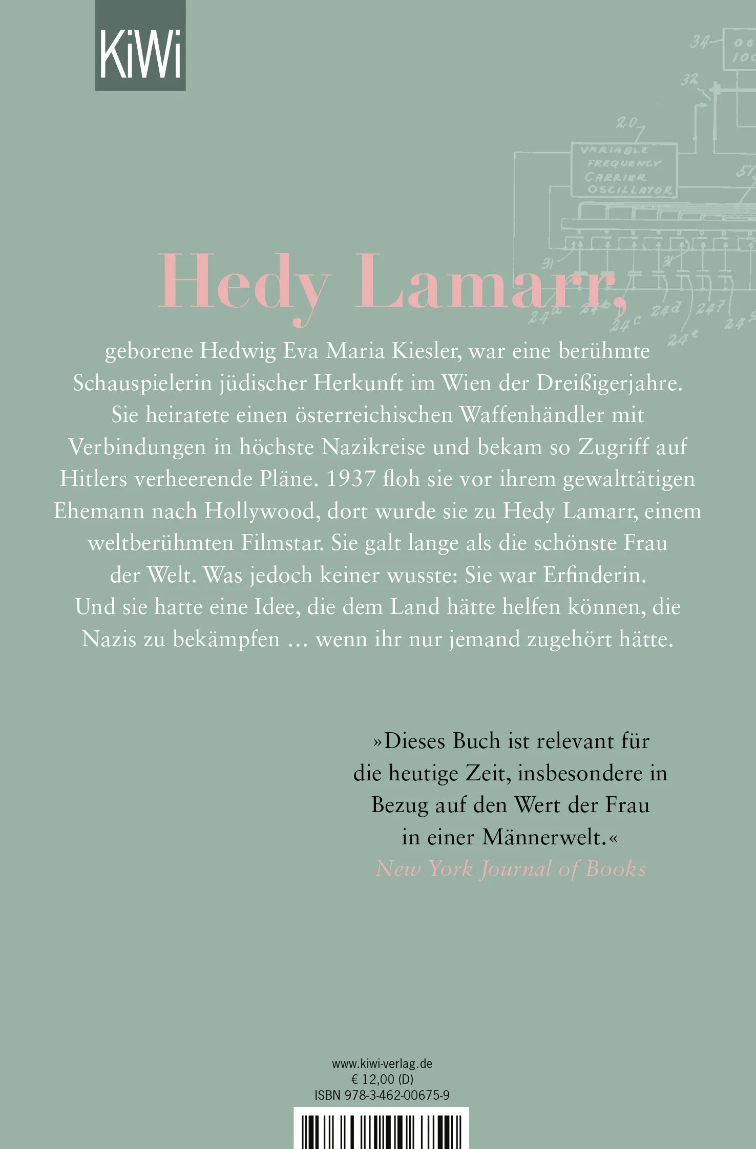 Buchrückseite von 'Die einzige Frau im Raum' mit Klappentext - Taschenbuch