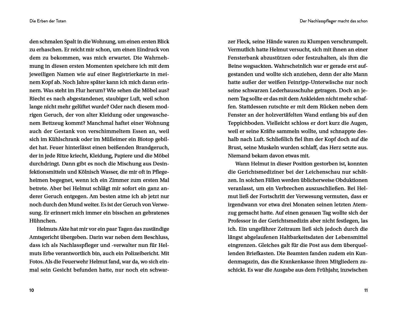 Innenansicht von 'Die Erben der Toten' - Gebundene Ausgabe