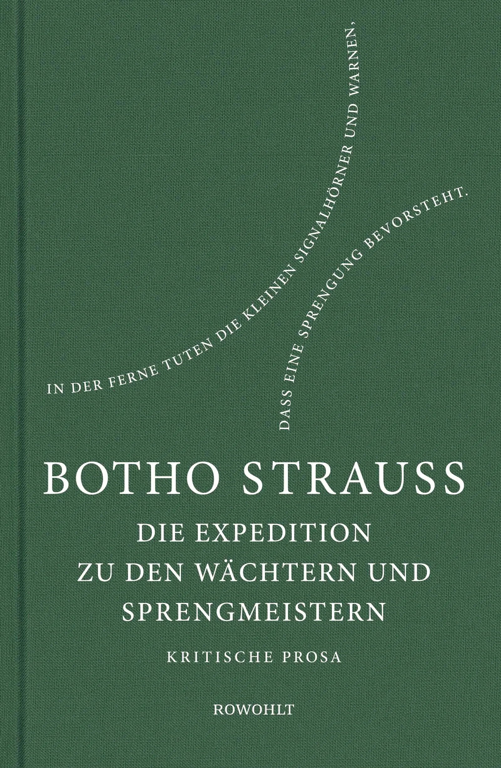Buchcover von 'Die Expedition zu den Wächtern u. Sprengmeistern' - Gebundene Ausgabe von Botho Strauß