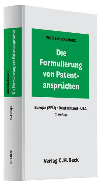 Buchcover von 'Die Formulierung von Patentansprüchen' - Gebundene Ausgabe von Willi Schickedanz