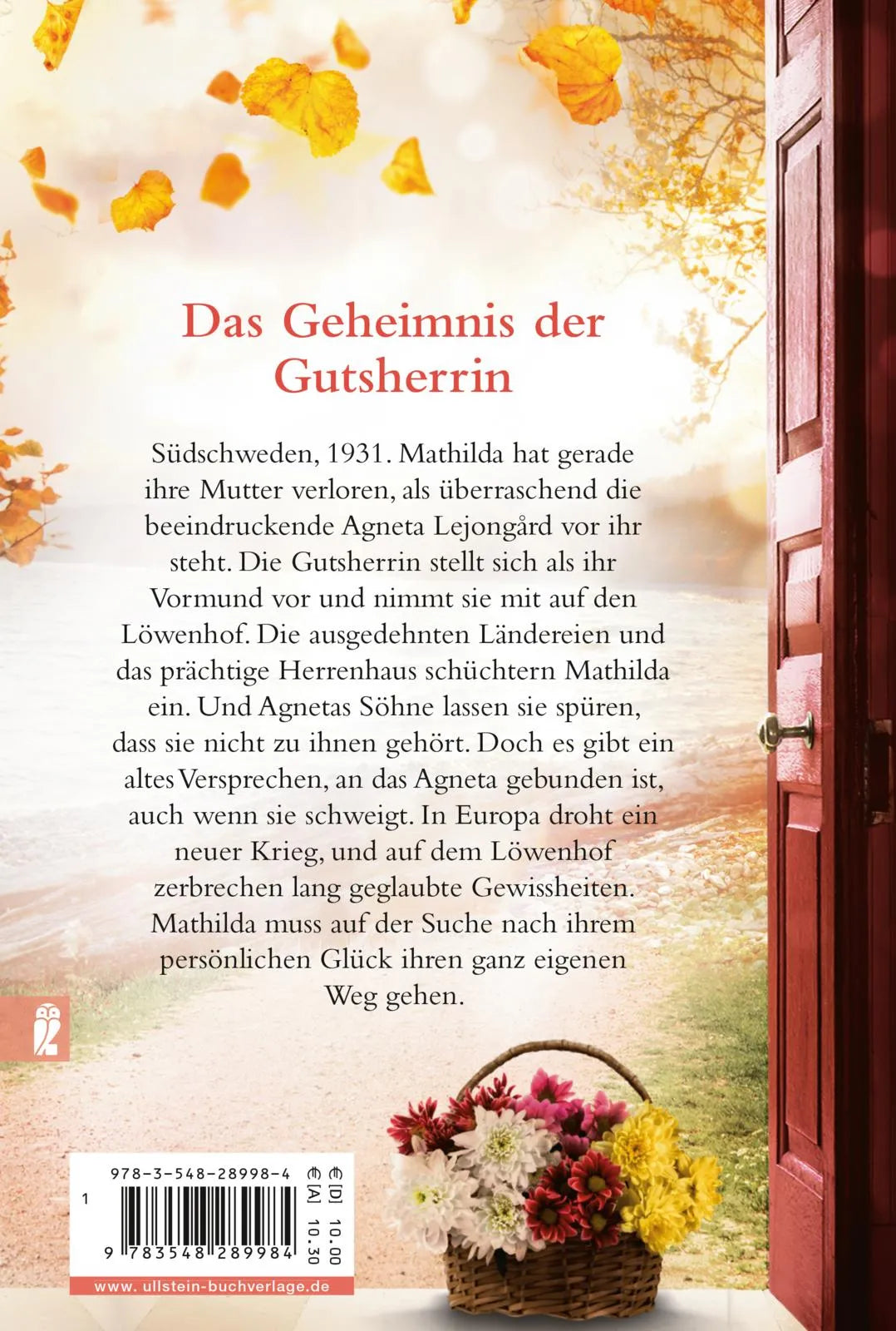 Buchrückseite von 'Die Frauen vom Löwenhof - Mathildas Geheimnis' mit Klappentext - Taschenbuch