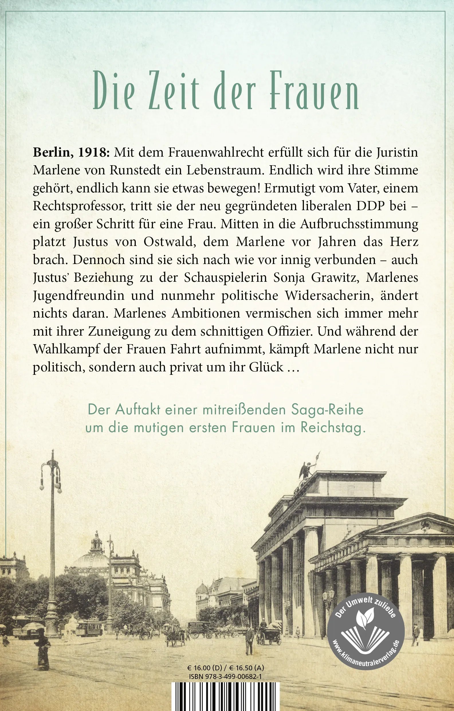 Buchrückseite von 'Die Frauen vom Reichstag: Stimmen der Freiheit' mit Klappentext - Paperback