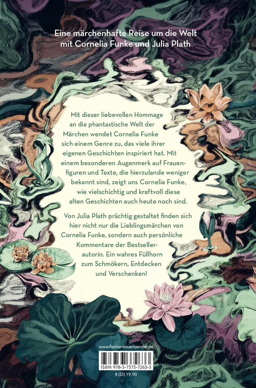 Buchrückseite von 'Die Froschprinzessin. Märchen aus aller Welt' mit Klappentext - Gebundene Ausgabe