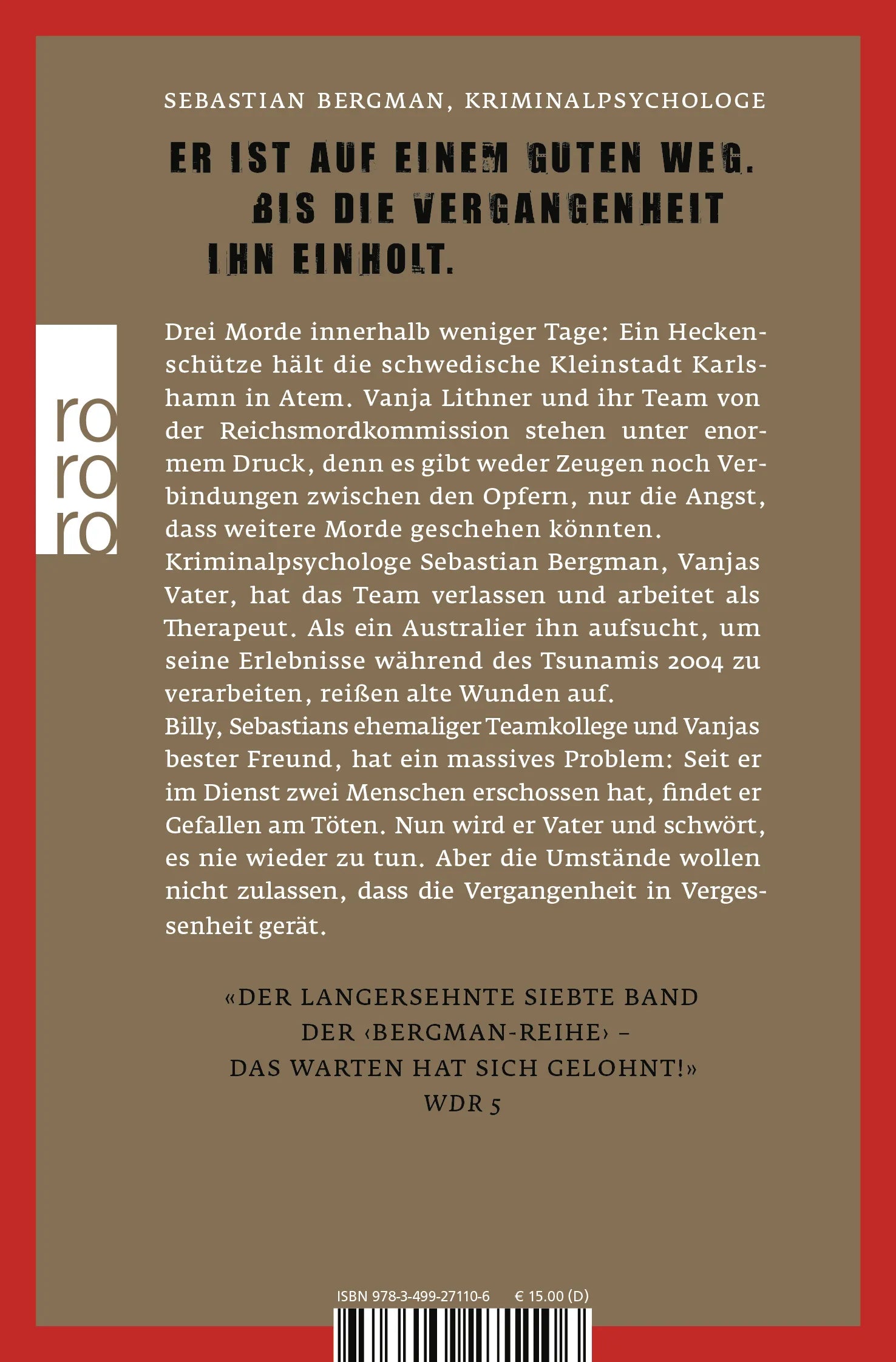 Buchrückseite von 'Die Früchte, die man erntet' mit Klappentext - Taschenbuch