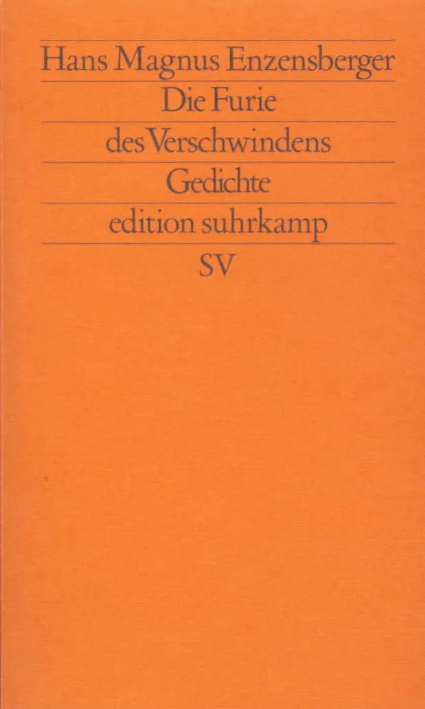 Buchcover von 'Die Furie des Verschwindens' - Taschenbuch von Hans Magnus Enzensberger