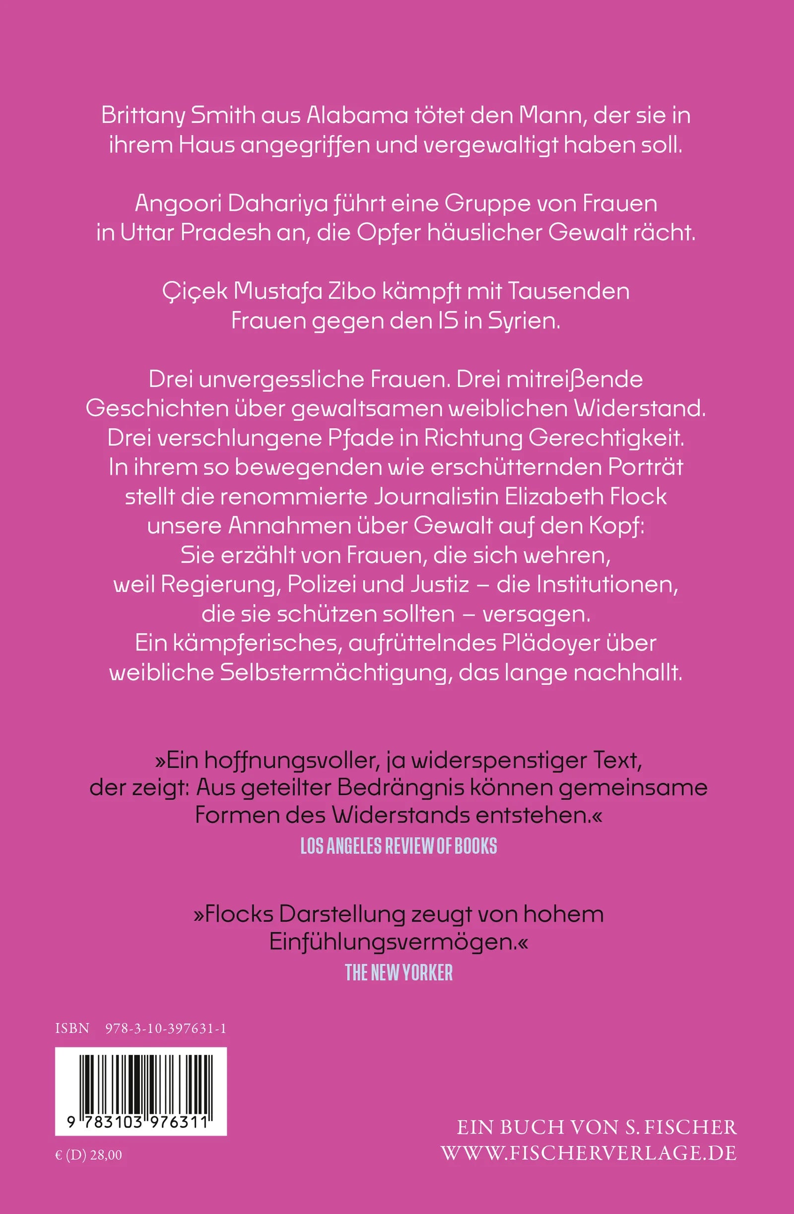 Buchrückseite von 'Die Furien – Frauen, Rache und Gerechtigkeit' mit Klappentext - Gebundene Ausgabe