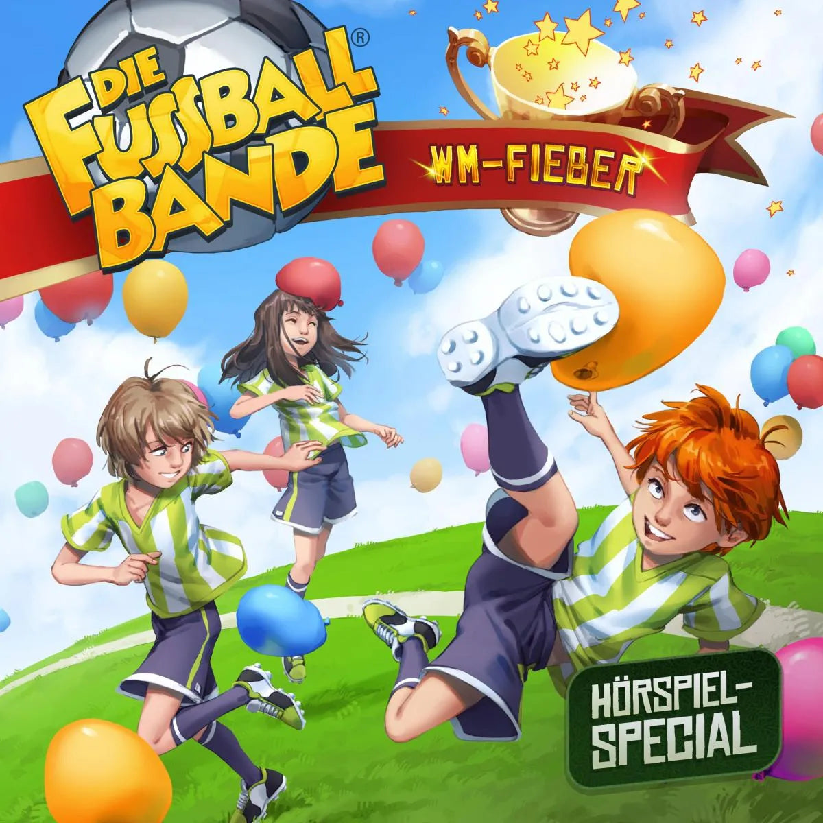 Cover: Die Fussballbande, WM-Fieber (Hörbuch Download) von Aikaterini Maria Schlösser