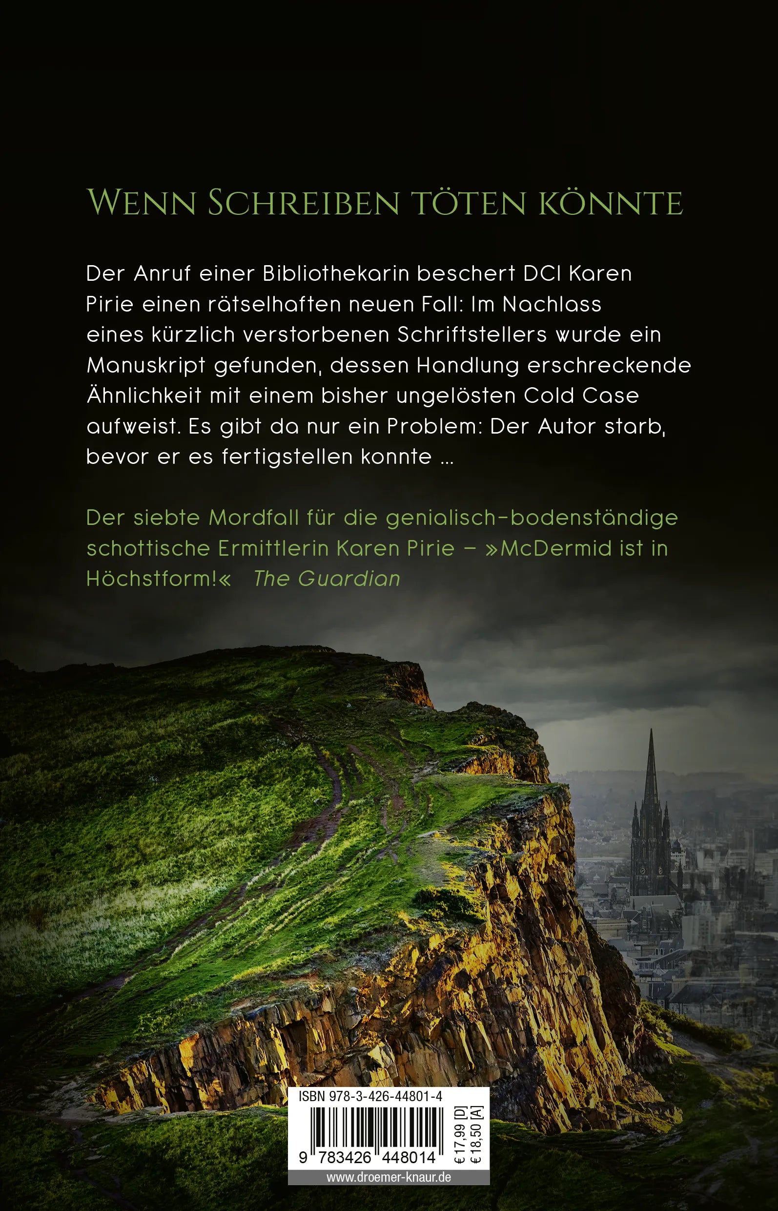 Buchrückseite von 'Die Gabe der Lüge' mit Klappentext - Paperback