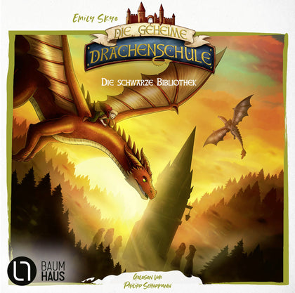 Buchcover von 'Die geheime Drachenschule - Die schwarze Bibliothek' - Hörbuch (CD) von Emily Skye