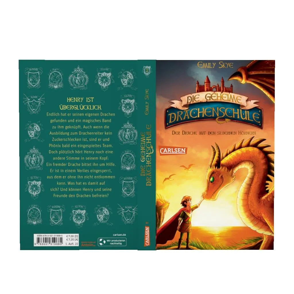 Produktansicht: Die geheime Drachenschule 2: Der Drache mit den silbernen Hörnern (Taschenbuch)