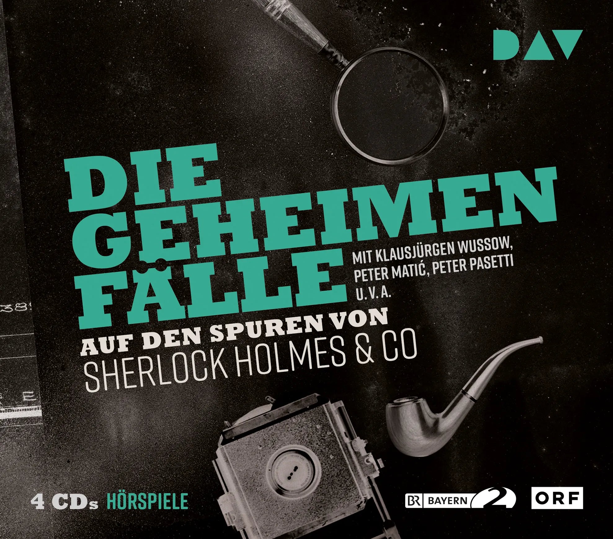 Buchcover von 'Die geheimen Fälle. Auf den Spuren von Sherlock Holmes & Co' - Hörbuch (CD) von div.