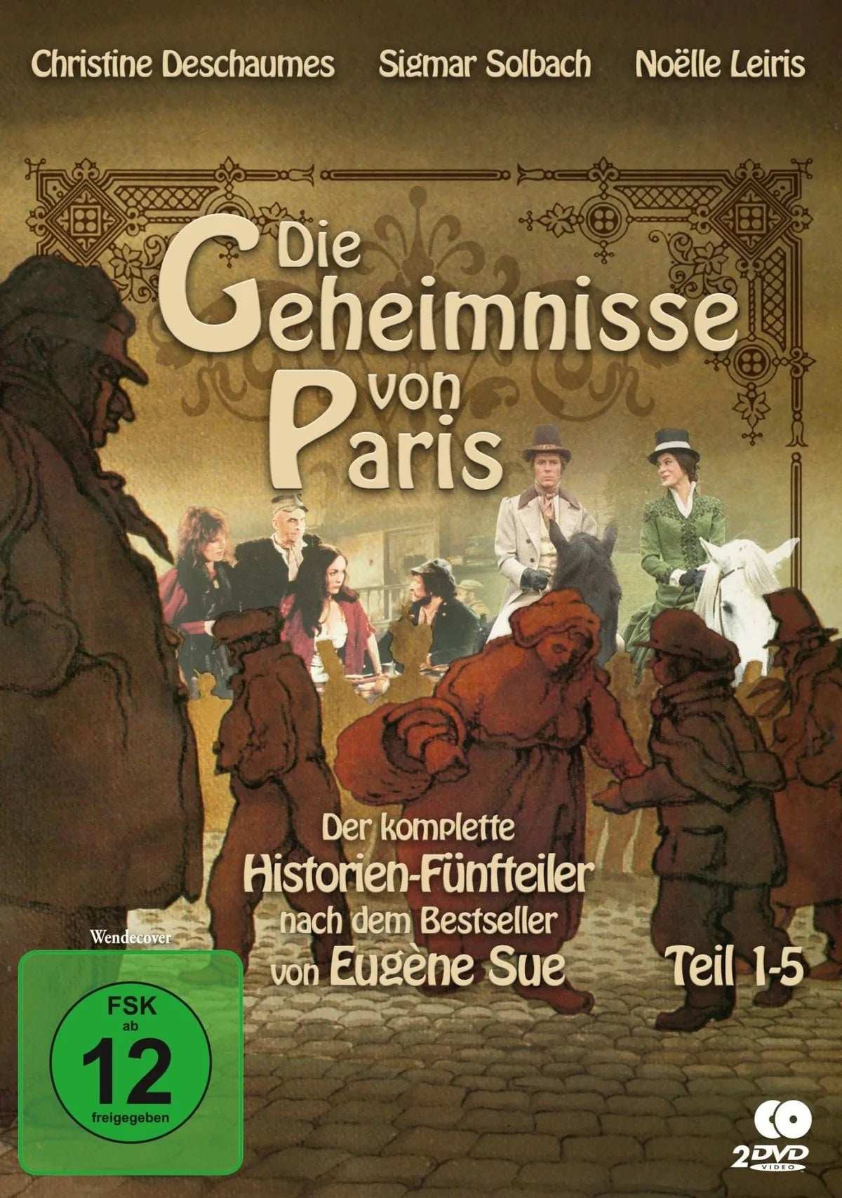 DVD-Cover: Die Geheimnisse von Paris - Teil 1-5. Regie: Andre Michel