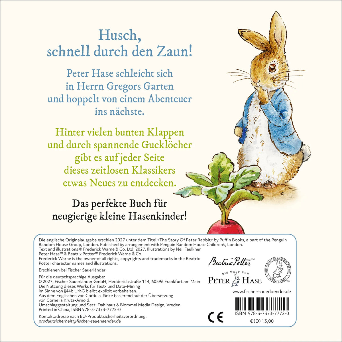 Rückseite: Die Geschichte von Peter Hase (Hardcover)