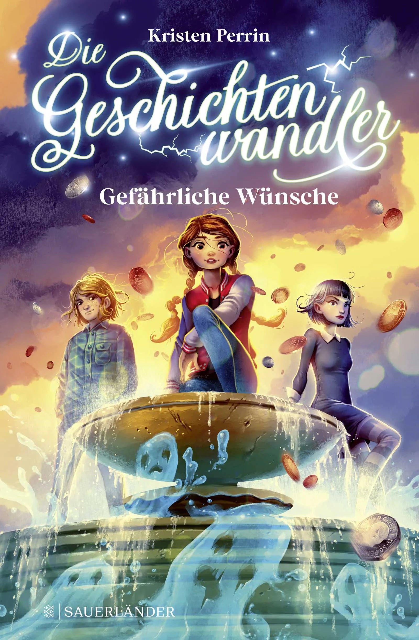 Buchcover von 'Die Geschichtenwandler − Gefährliche Wünsche' - Gebundene Ausgabe von Kristen Perrin