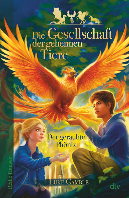 Buchcover von 'Die Gesellschaft der geheimen Tiere - Der geraubte Phönix' - Gebundene Ausgabe von Luke Gamble