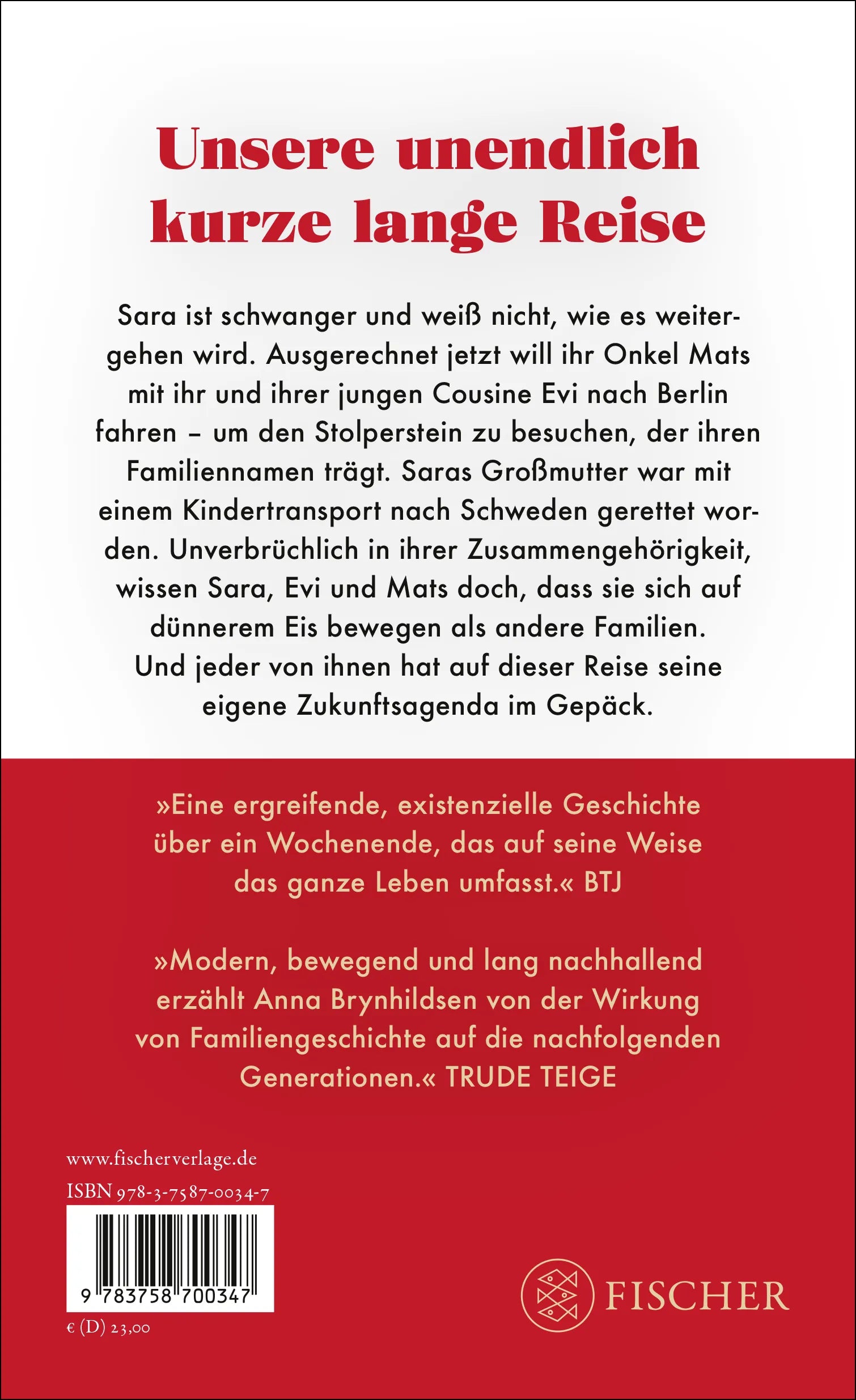Buchrückseite von 'Die glücklichste Familie der Welt' mit Klappentext - Gebundene Ausgabe