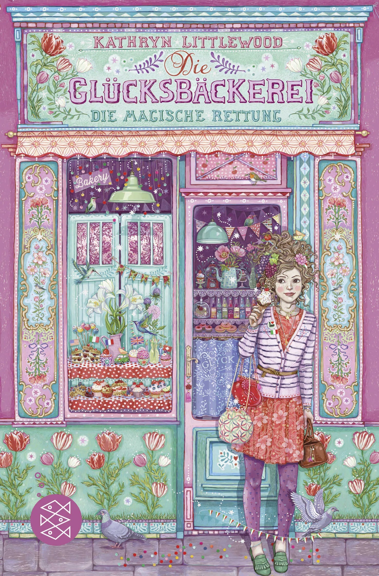 Buchcover von 'Die Glücksbäckerei – Die magische Rettung' - Taschenbuch von Kathryn Littlewood