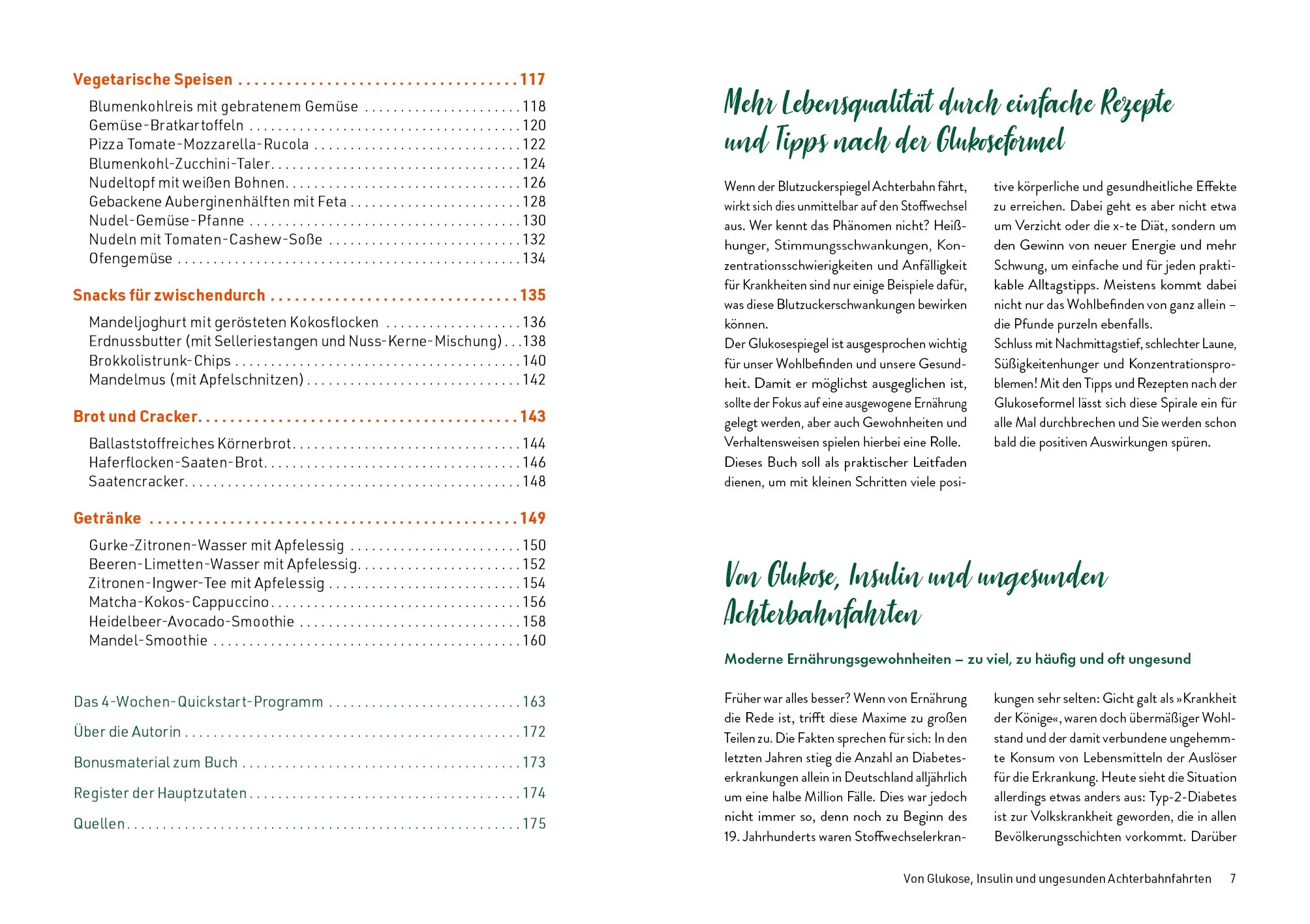 Innenansicht von 'Die Glukose-Formel: Das Kochbuch' - Taschenbuch