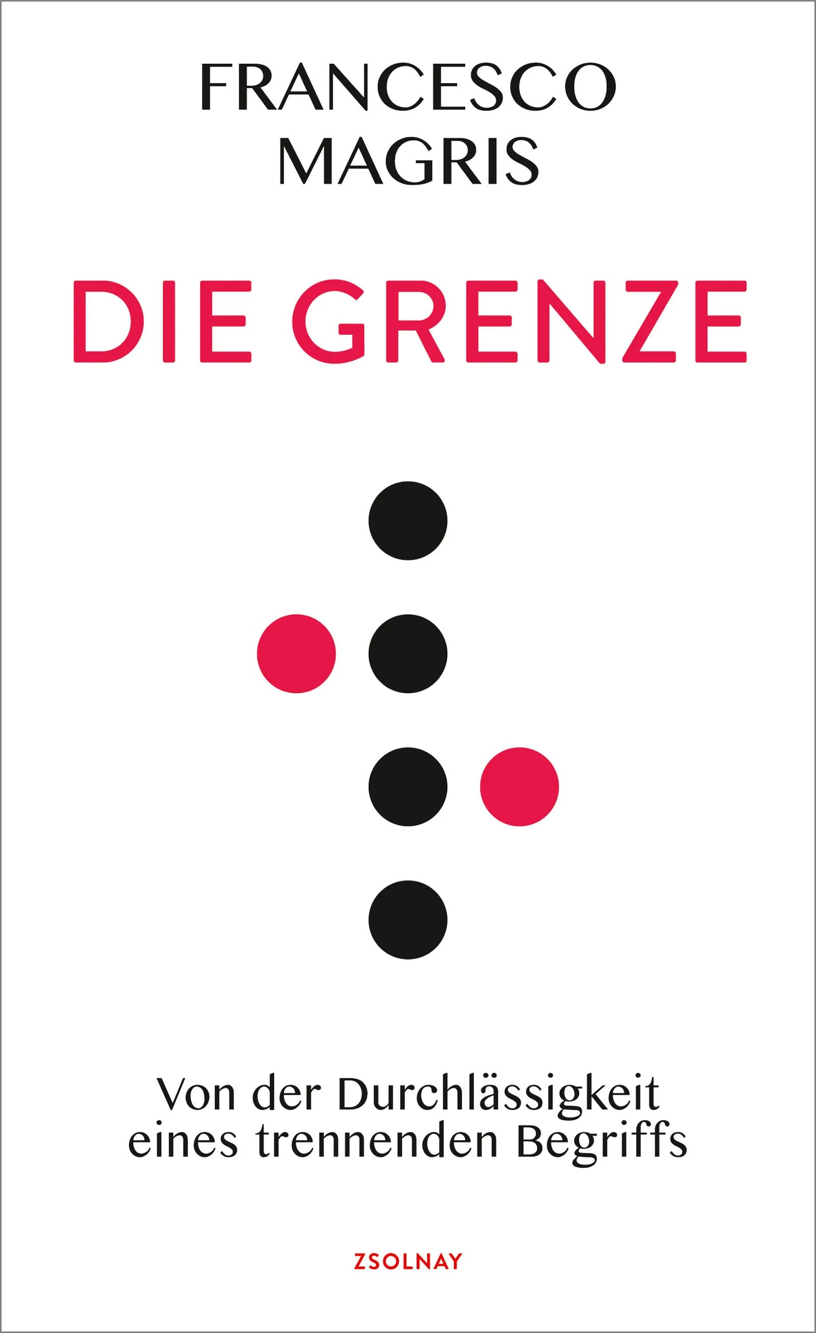 Buchcover von 'Die Grenze' - Gebundene Ausgabe von Francesco Magris
