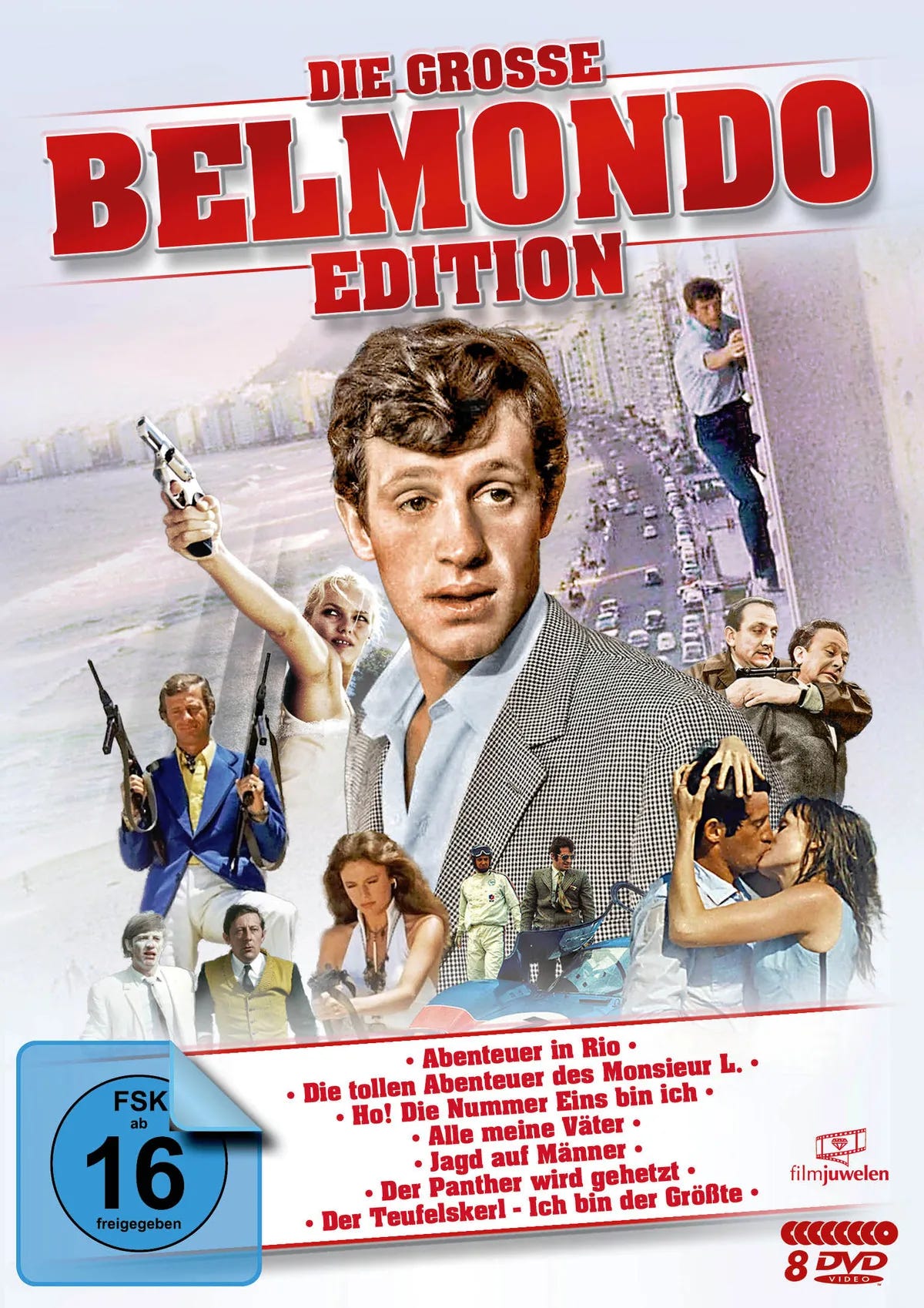Die große Belmondo-Edition  [8 DVDs] - DVD