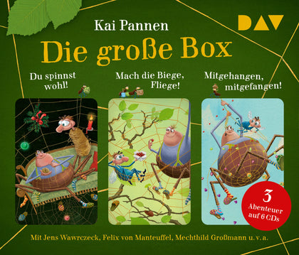 Buchcover von 'Die große Box. Du spinnst wohl! – Mach die Biege, Fliege! – Mitgehangen, mitgefangen!' - Hörbuch (CD) von Kai Pannen