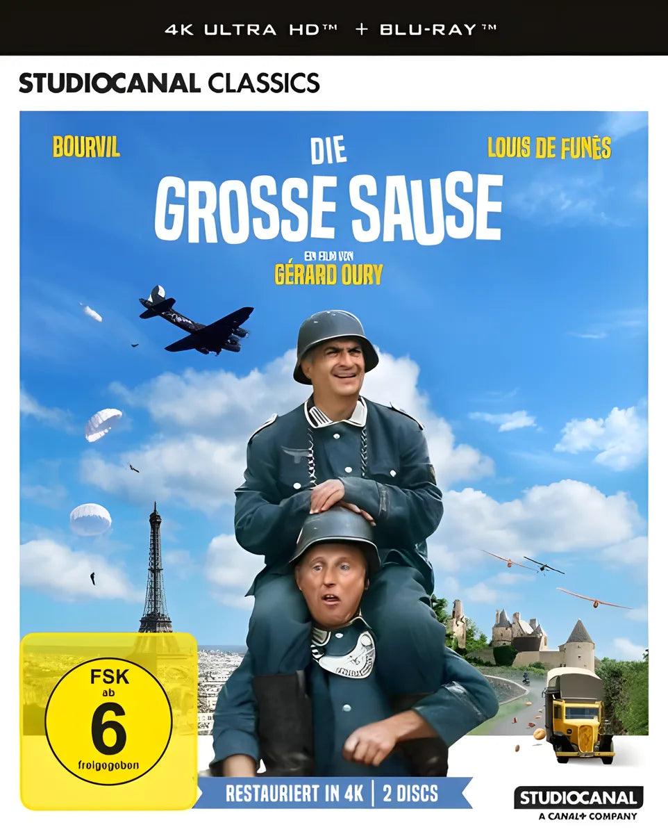 4K UHD Blu-ray-Cover: Die große Sause. Regie: Gérard Oury
