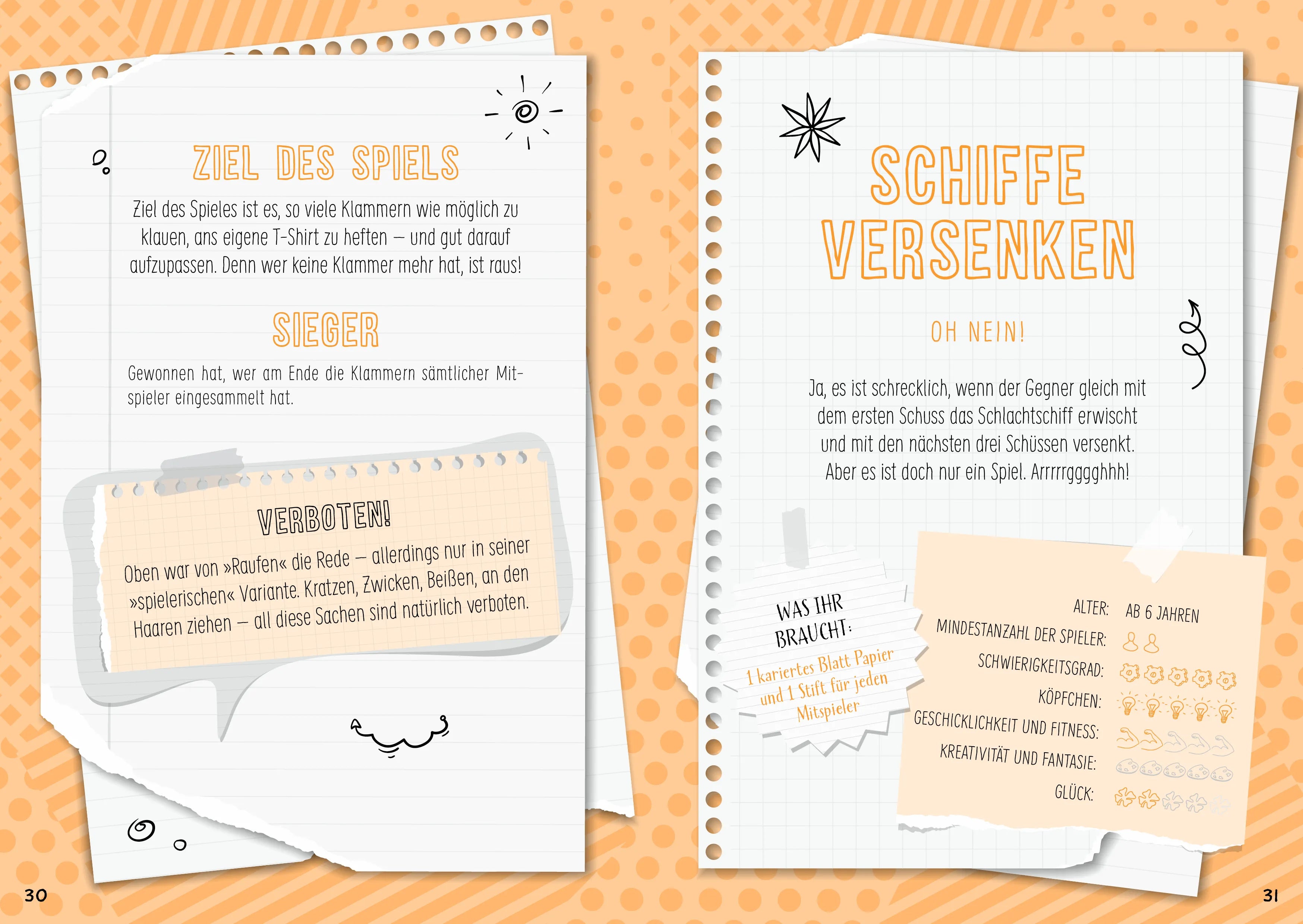 Innenansicht von 'Die große Spielesammlung für Kinder' - Taschenbuch