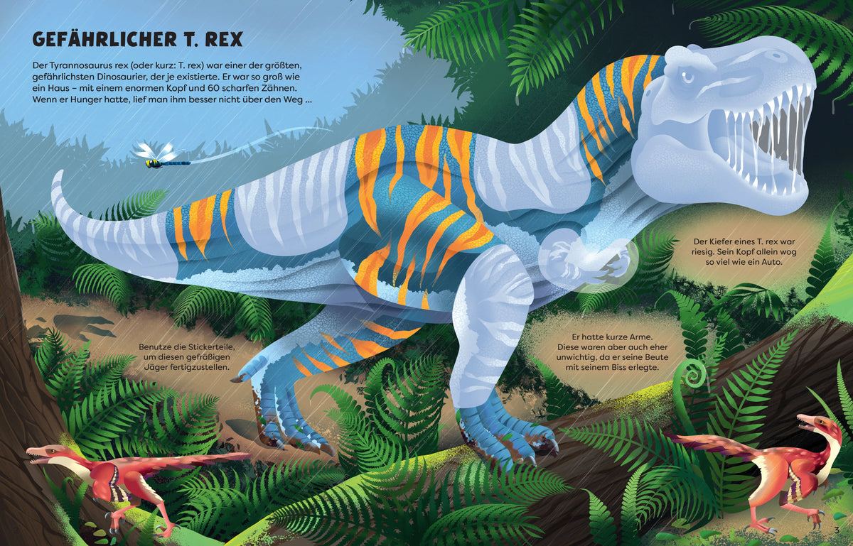 Detailansicht: Die große Sticker-Tierwelt: Dinosaurier (Taschenbuch)