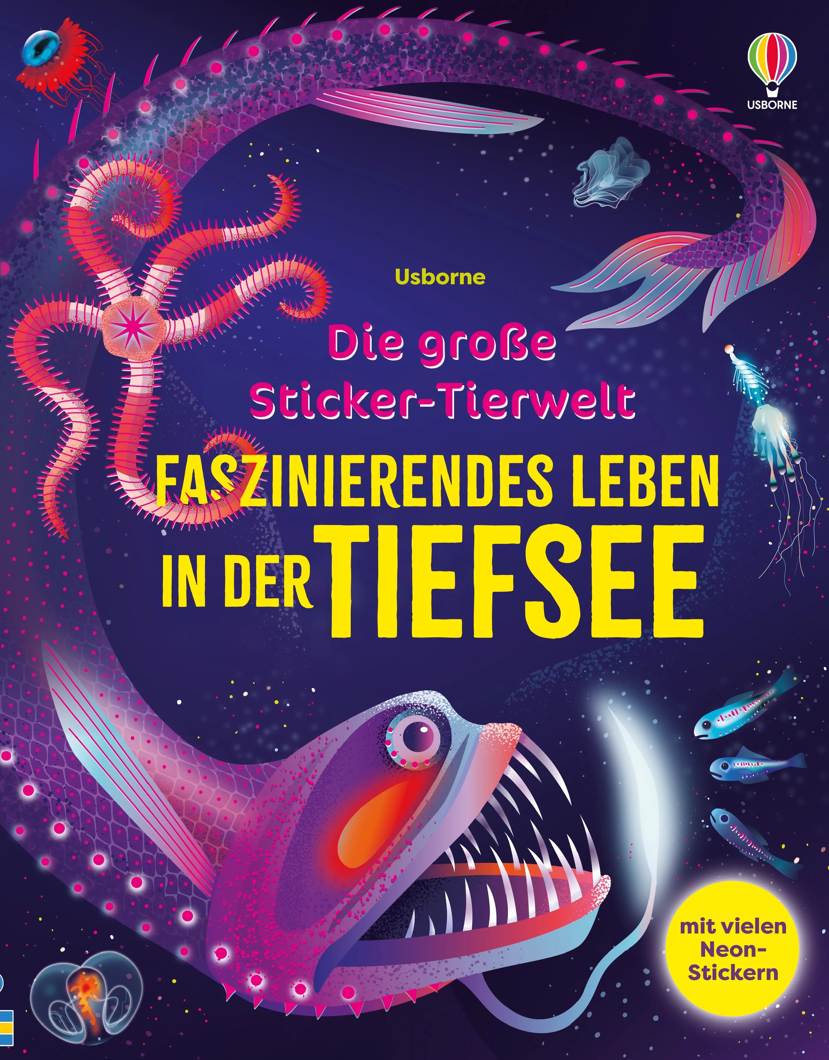 Buchcover von 'Die große Sticker-Tierwelt: Faszinierendes Leben in der Tiefsee' - Taschenbuch von Alice James